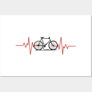 Heart beat of the bicycle - Bike beat Posters and Art